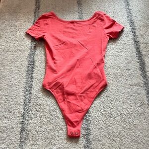 American eagle coral open back bodysuit